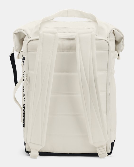 Project Rock Box Duffle Backpack, White, pdpMainDesktop image number 1